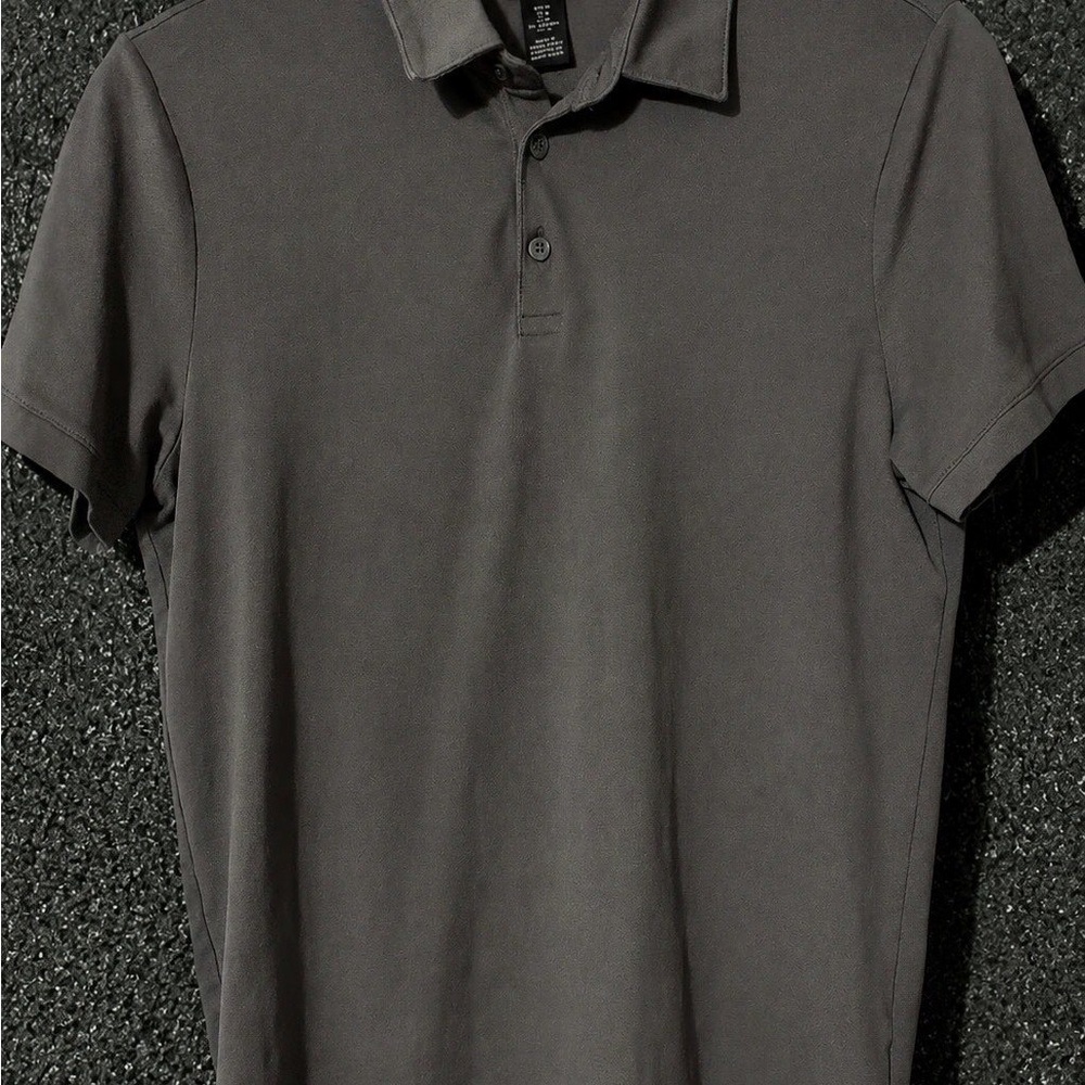 H&M Men's Polo Shirt - Charcoal Gray
